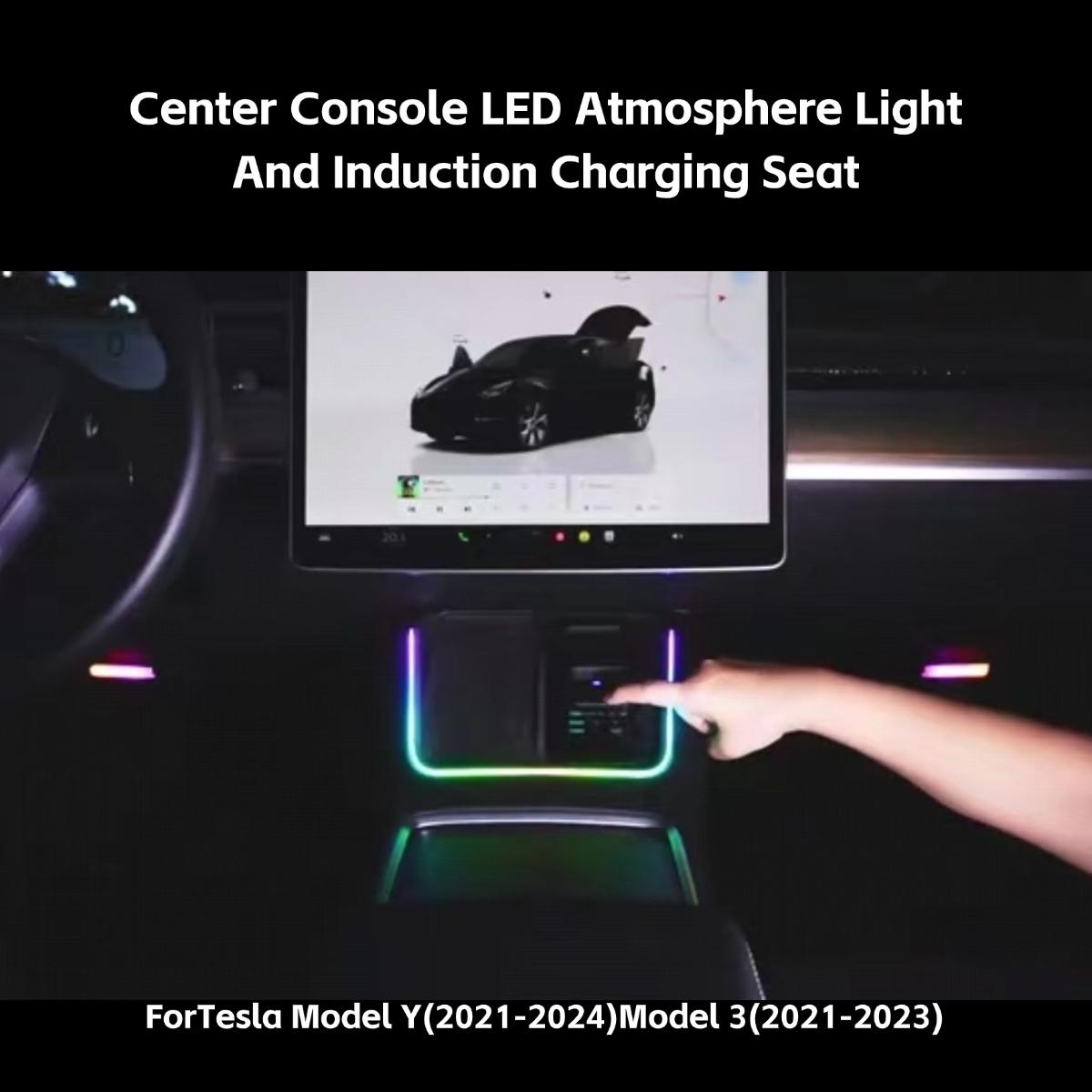 Center Console LED Atmosphere Light And Induction Charging Seat