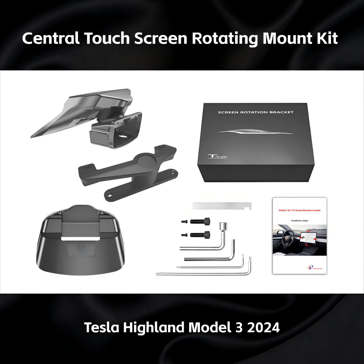 Central Touch Screen Rotating Mount Kit (Tesla upgrades accessories )